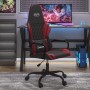 Silla gaming de masaje cuero sintético negro y rojo vino tinto de , Sillones para videojuegos - Ref: Foro24-345540, Precio: 1...