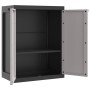 Outdoor storage cabinet in gray and black PP 65x37x85 cm by , Lockers and storage cabinets - Ref: Foro24-364199, Price: 107,7...