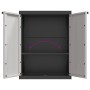 Outdoor storage cabinet in gray and black PP 65x37x85 cm by , Lockers and storage cabinets - Ref: Foro24-364199, Price: 107,7...