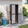 Outdoor storage cabinet in gray and black PP 65x37x165 cm by , Lockers and storage cabinets - Ref: Foro24-364200, Price: 188,...