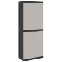 Outdoor storage cabinet in gray and black PP 65x37x165 cm by , Lockers and storage cabinets - Ref: Foro24-364200, Price: 188,...