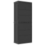 Outdoor storage cabinet in gray and black PP 65x37x165 cm by , Lockers and storage cabinets - Ref: Foro24-364200, Price: 188,...