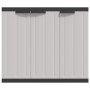 Armario de almacenaje exterior PP gris y negro 97x37x85 cm de , Taquillas y armarios de almacenamiento - Ref: Foro24-364202, ...