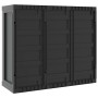 Outdoor storage cabinet in gray and black PP 97x37x85 cm by , Lockers and storage cabinets - Ref: Foro24-364202, Price: 180,9...