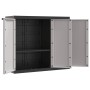 Outdoor storage cabinet in gray and black PP 97x37x85 cm by , Lockers and storage cabinets - Ref: Foro24-364202, Price: 180,9...