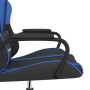 Black and blue synthetic leather gaming chair by , Gaming chairs - Ref: Foro24-3143775, Price: 113,98 €, Discount: %