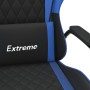 Silla gaming cuero sintético negro y azul de , Sillones para videojuegos - Ref: Foro24-3143775, Precio: 113,98 €, Descuento: %