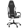 Schwarz-weißer Gaming-Stuhl aus Kunstleder von , Gaming-Stühle - Ref: Foro24-3143780, Preis: 120,56 €, Rabatt: %