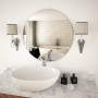 Round glass wall mirror 60 cm by vidaXL, Mirrors - Ref: Foro24-245704, Price: 38,89 €, Discount: %