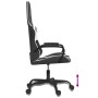 Silla gaming cuero sintético negro y blanco de , Sillones para videojuegos - Ref: Foro24-3143780, Precio: 120,36 €, Descuento: %