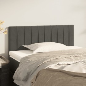 Dark gray velvet headboard 90x5x78/88 cm by , Headboards and footboards - Ref: Foro24-346223, Price: 46,99 €, Discount: %