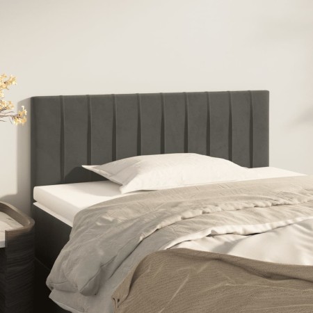 Dark gray velvet headboard 90x5x78/88 cm by , Headboards and footboards - Ref: Foro24-346223, Price: 46,06 €, Discount: %