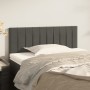 Cabecero de terciopelo gris oscuro 90x5x78/88 cm de , Cabeceros y pies de cama - Ref: Foro24-346223, Precio: 46,99 €, Descuen...