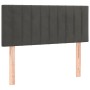 Dark gray velvet headboard 90x5x78/88 cm by , Headboards and footboards - Ref: Foro24-346223, Price: 46,06 €, Discount: %