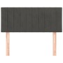 Dark gray velvet headboard 90x5x78/88 cm by , Headboards and footboards - Ref: Foro24-346223, Price: 46,06 €, Discount: %