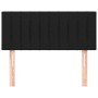 Black fabric headboard 90x5x78/88 cm by , Headboards and footboards - Ref: Foro24-346216, Price: 45,74 €, Discount: %