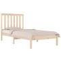 Solid pine wood bed frame 100x200 cm by , Beds and slatted bases - Ref: Foro24-3103833, Price: 94,44 €, Discount: %