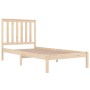 Solid pine wood bed frame 100x200 cm by , Beds and slatted bases - Ref: Foro24-3103833, Price: 94,44 €, Discount: %