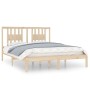 Solid pine wood bed frame 140x200 cm by , Beds and slatted bases - Ref: Foro24-3104063, Price: 128,56 €, Discount: %