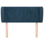 Dark blue velvet headboard 93x23x78/88 cm by , Headboards and footboards - Ref: Foro24-3117422, Price: 51,99 €, Discount: %