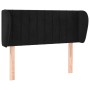 Cabecero de terciopelo negro 93x23x78/88 cm de , Cabeceros y pies de cama - Ref: Foro24-3117420, Precio: 53,23 €, Descuento: %