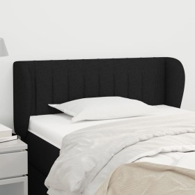 Black fabric headboard 93x23x78/88 cm by , Headboards and footboards - Ref: Foro24-3117366, Price: 51,99 €, Discount: %