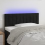 Cabecero con LED de terciopelo negro 90x5x78/88 cm de , Cabeceros y pies de cama - Ref: Foro24-3121888, Precio: 53,02 €, Desc...