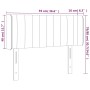 Kopfteil aus rosa Samt mit LED 103x16x78/88 cm von , Kopf- und Fußteile - Ref: Foro24-3123515, Preis: 57,45 €, Rabatt: %