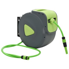 Wall-mounted automatic retractable hose reel 30+2 m by vidaXL, Garden hose holder - Ref: Foro24-143898, Price: 128,01 €, Disc...