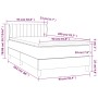 Box spring bed with black fabric mattress 90x200 cm by , Beds and slatted bases - Ref: Foro24-3126935, Price: 299,26 €, Disco...