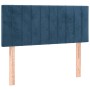 Box spring bed with dark blue velvet mattress 90x190 cm by , Beds and slatted bases - Ref: Foro24-3131055, Price: 327,10 €, D...