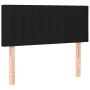 Cama box spring colchón y luces LED tela negro 90x190 cm de , Camas y somieres - Ref: Foro24-3133279, Precio: 323,02 €, Descu...