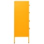 Mustard yellow steel drawer cabinet 80x35x101.5 cm by , Drawers - Ref: Foro24-336200, Price: 243,72 €, Discount: %