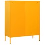 Mustard yellow steel drawer cabinet 80x35x101.5 cm by , Drawers - Ref: Foro24-336200, Price: 243,72 €, Discount: %