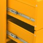 Mustard yellow steel drawer cabinet 80x35x101.5 cm by , Drawers - Ref: Foro24-336200, Price: 243,72 €, Discount: %