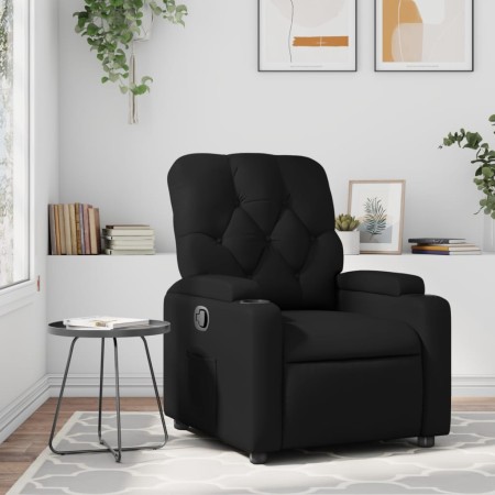 Black Faux Leather Recliner by , Armchairs - Ref: Foro24-372503, Price: 236,30 €, Discount: %