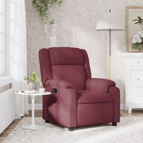 Sillón reclinable de tela rojo tinto de , Sillones - Ref: Foro24-373539, Precio: 216,53 €, Descuento: %