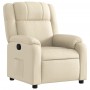 Sillón reclinable de tela crema de , Sillones - Ref: Foro24-373545, Precio: 224,79 €, Descuento: %