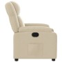 Sillón reclinable de tela crema de , Sillones - Ref: Foro24-373545, Precio: 224,79 €, Descuento: %