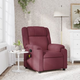 Red wine fabric reclining massage chair by , Armchairs - Ref: Foro24-373551, Price: 235,99 €, Discount: %