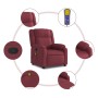 Sillón de masaje reclinable de tela color vino tinto de , Sillones - Ref: Foro24-373551, Precio: 245,38 €, Descuento: %