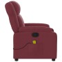 Sillón de masaje reclinable de tela color vino tinto de , Sillones - Ref: Foro24-373551, Precio: 235,99 €, Descuento: %