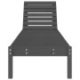 Loungers 2 units solid gray pine wood 199.5x60x74 cm by , Loungers - Ref: Foro24-825070, Price: 155,15 €, Discount: %