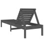 Loungers 2 units solid gray pine wood 199.5x60x74 cm by , Loungers - Ref: Foro24-825070, Price: 155,15 €, Discount: %