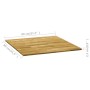 Tablero de mesa cuadrado madera maciza de roble 23 mm 80x80 cm de vidaXL, Tableros para mesas - Ref: Foro24-245988, Precio: 1...