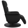 Sillón reclinable masaje con reposapiés cuero sintético negro de , Sillones - Ref: Foro24-356724, Precio: 326,99 €, Descuento: %