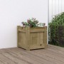 Jardinera madera maciza de pino impregnada 31x31x31 cm de , Maceteros y jardineras - Ref: Foro24-837402, Precio: 27,96 €, Des...