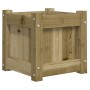 Jardinera madera maciza de pino impregnada 31x31x31 cm de , Maceteros y jardineras - Ref: Foro24-837402, Precio: 27,96 €, Des...