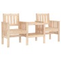 Gartenbank mit 2-Sitzer-Tisch aus massivem Kiefernholz von , Gartenbänke - Ref: Foro24-825149, Preis: 140,93 €, Rabatt: %