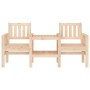 Garden bench with 2-seater table solid pine wood by , garden benches - Ref: Foro24-825149, Price: 177,99 €, Discount: %